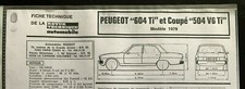 Revue technique Peugeot 604