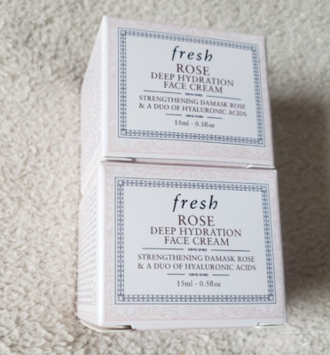 2x Fresh Rose Deep Hydration Face Cream Moisturizer 0.5 FL. OZ 100% Authentic