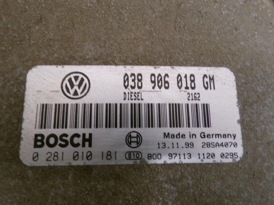 Centralina Motore Skoda Octavia I 1U 1,9TDI 66kW 90CV 038906018GM *F86315* - Immagine 3 di 4