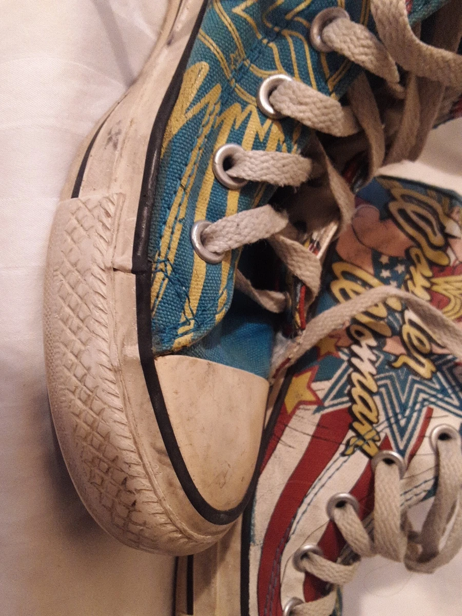 Converse Chuck Taylor Wonder Woman DC Comics Sneakers 6 Wmn 4 Men High Top Shoes