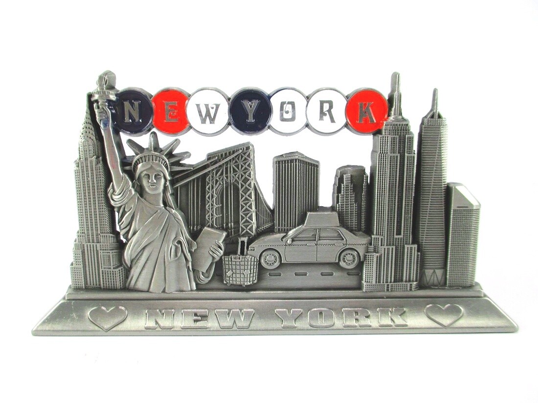 New York Metal Display Stand Skyscraper Liberty Chrysler Taxi Freedom Tower