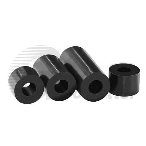 Black ABS Plastic Standoff Spacers M3 M4 M5 M6 M8 Nylon Round Bushing Washers - Picture 5 of 6