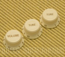 099-2008-000 Genuine Fender Aged White Soft Touch Elite Stratocaster Strat Knobs