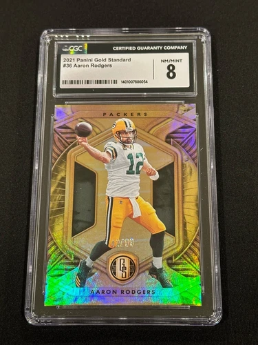 2021 Panini Gold standard #36 Aaron Rodgers 42/99 CGC 8