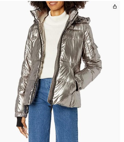 S13 Women's Kylie Down Puffer Jacket Champagne Medium $250.00 FTC# | eBay