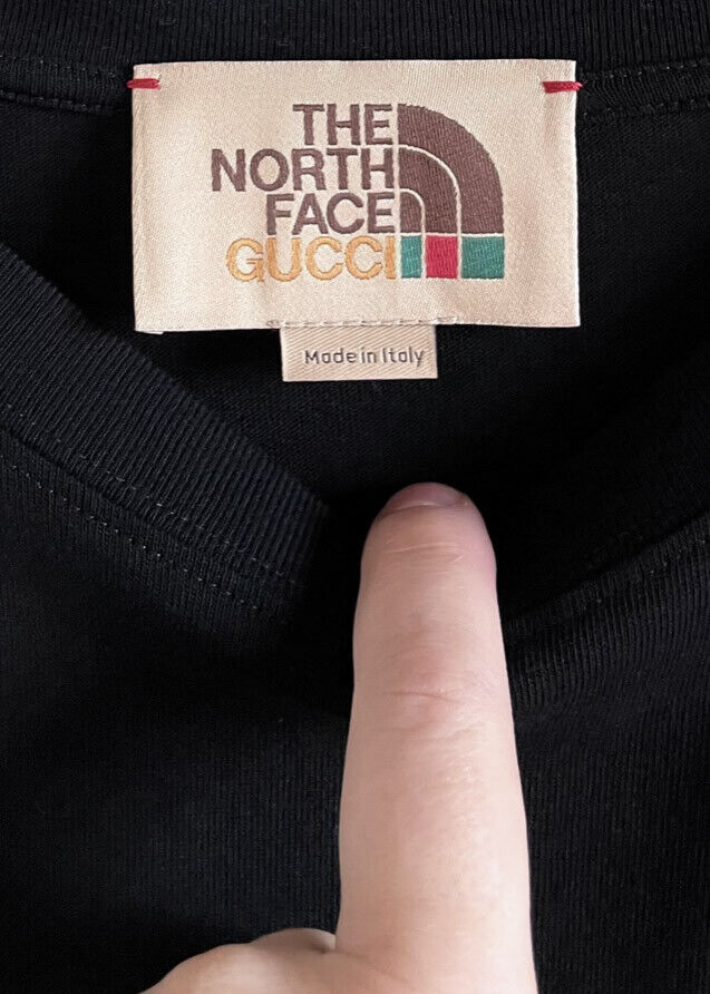 Gucci X The North Face Black Yellow Logo Print T-shirt Gucci X The North Face Black Yellow Logo Print T-shirt