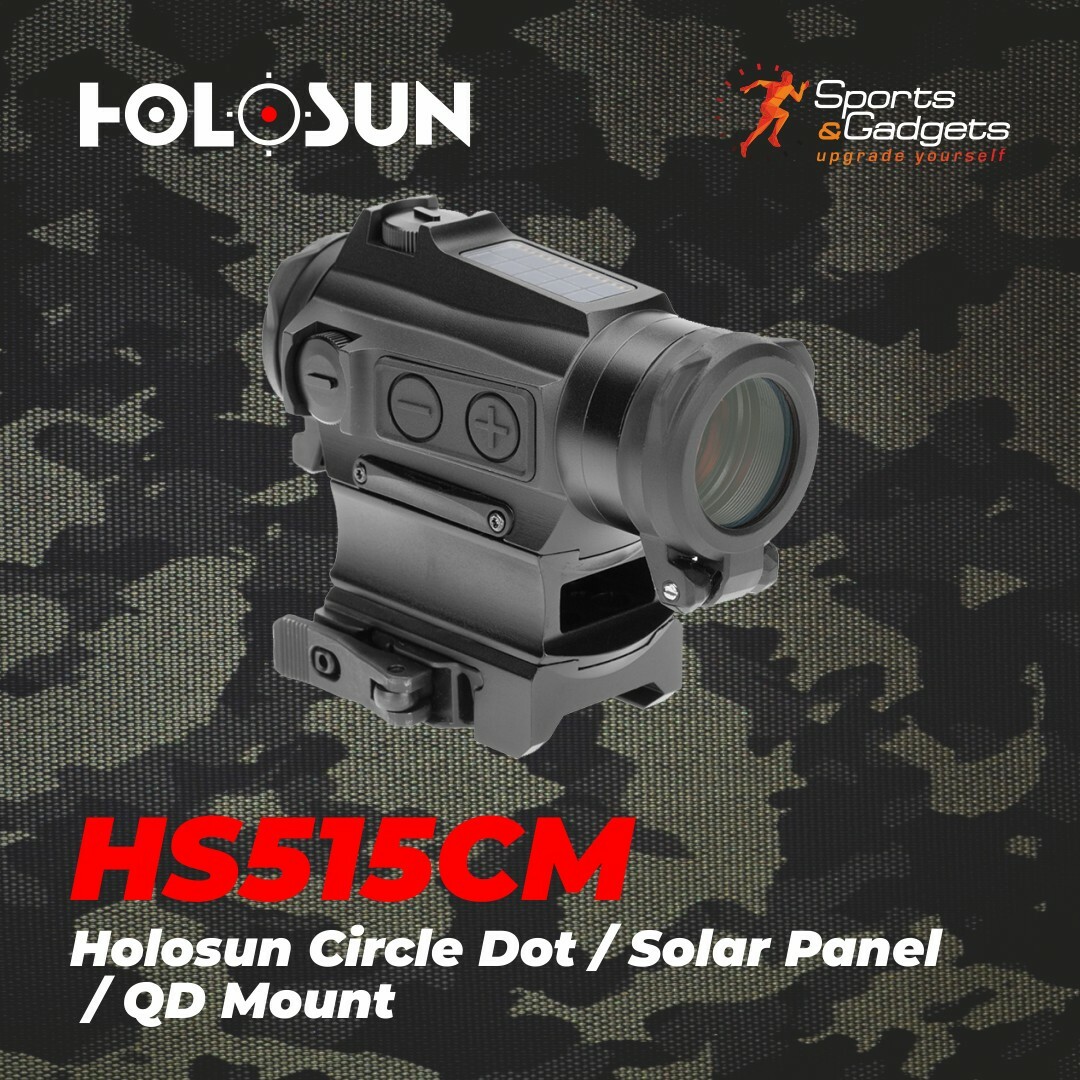 Holosun HS515CM Optical Red Dot Sight with Cleaning Pen and Cloth