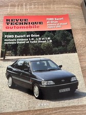 Revue technique FORD ESCORT ORION CLIPPER CABRIOLET 1.4 1.6 1.8 D TD XR3 i GHIA