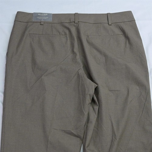 NEW Ann Taylor 14 Brown Houndstooth Signature Cropped Dress Pants - Picture 6 of 7