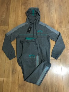 hugo boss gray tracksuit