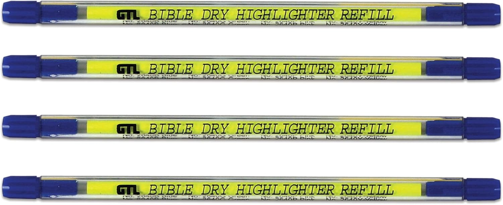 Bible Dry Refill Highlighter, Pack of 4, Yellow
