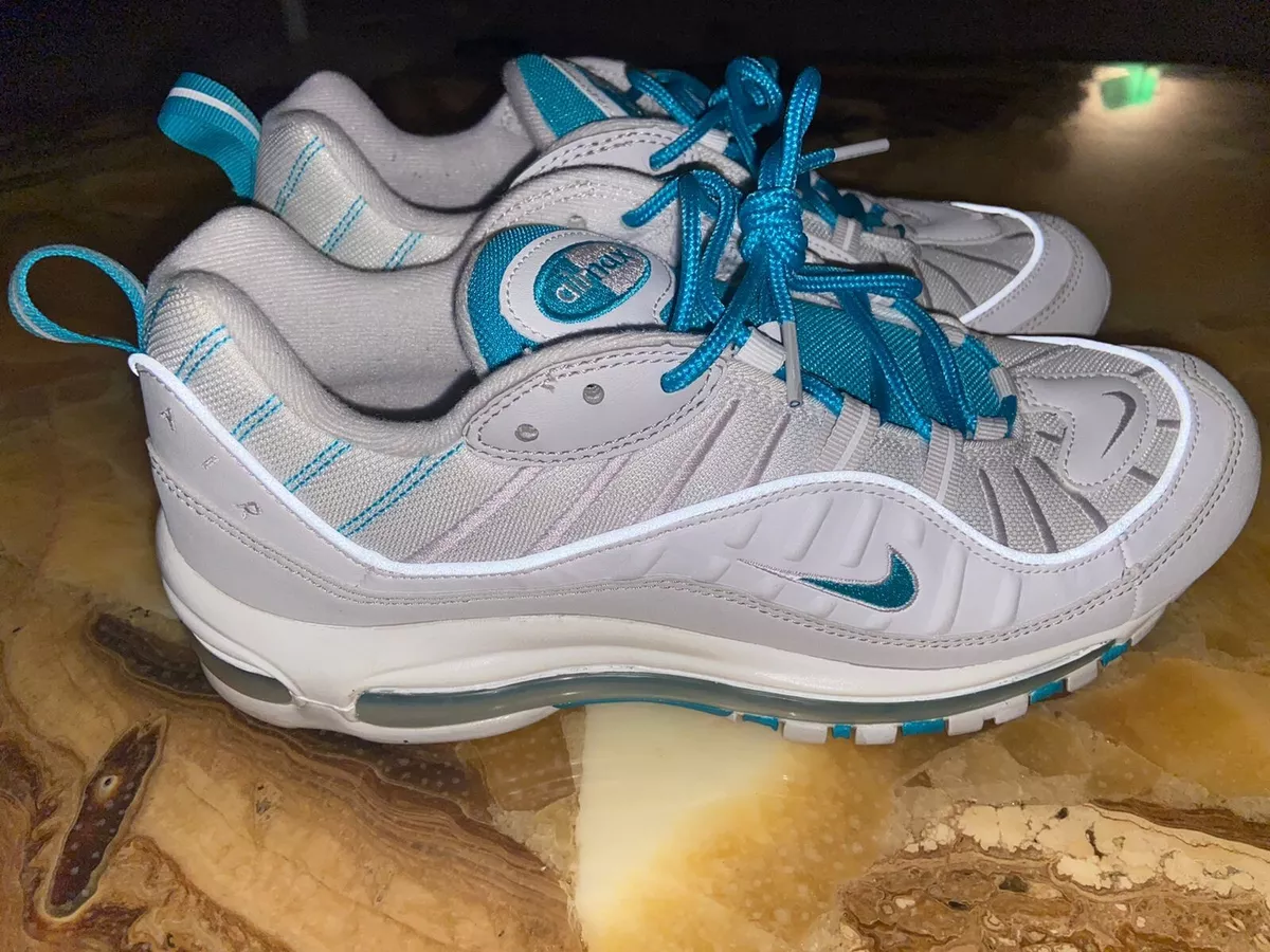 Nike Air Max 98 White Teal - Excellent Condition - U.S. Size 9.5 | eBay