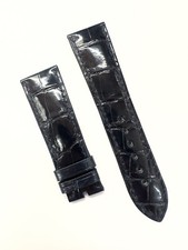 Genuine Chopard 22mm x 18mm Shiny Blue Alligator Leather Watch Band Strap