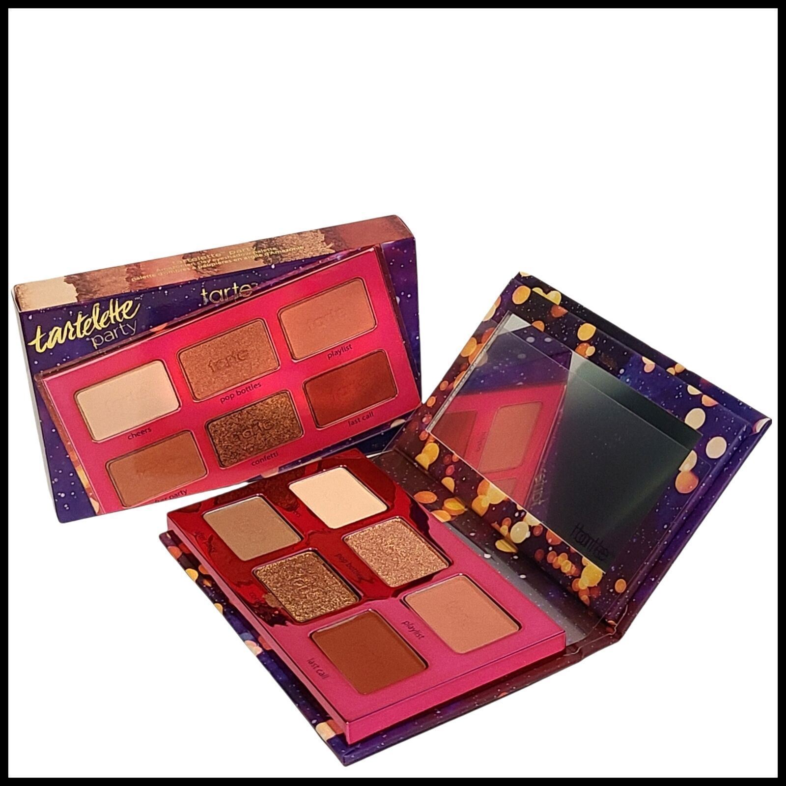 TARTE Tartelette Party Eyeshadow Palette 6 теней для век в натуральную величину Новые приветствия