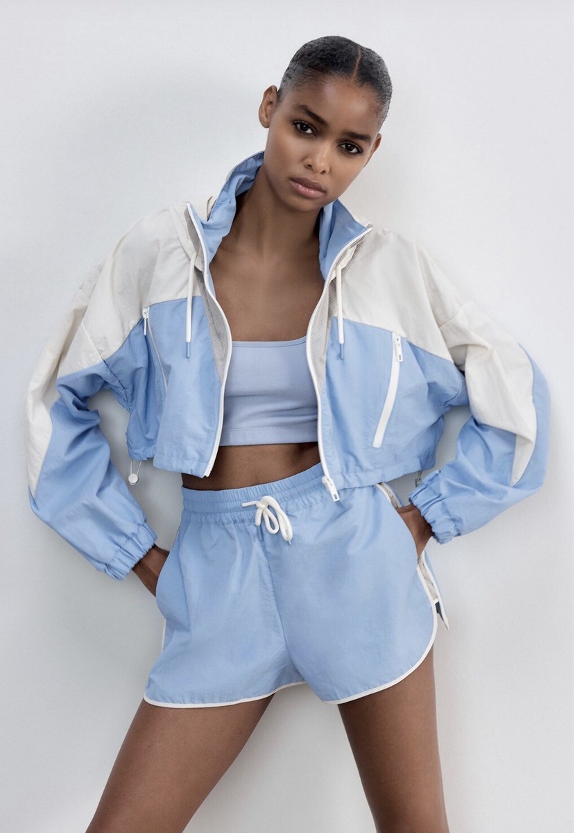 ZARA New Womens Blue Jacket LARGE suit UK 12 | eBay