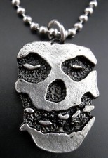 The Misfits Skull Necklace Crimson Ghost Danzig Fiend Pendant 1990 Vintage NEW!