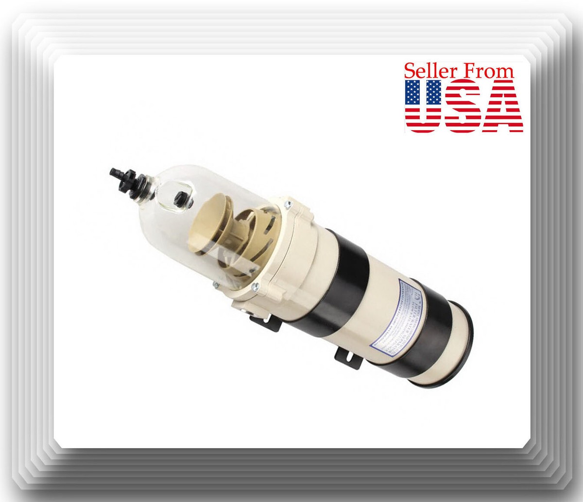 New 1000FG Diesel Filter Water Separator 30 Micron Element Marine