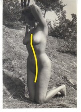 VINTAGE OUTSIDE GERMAN  PHOTO  FOTO  FRAU