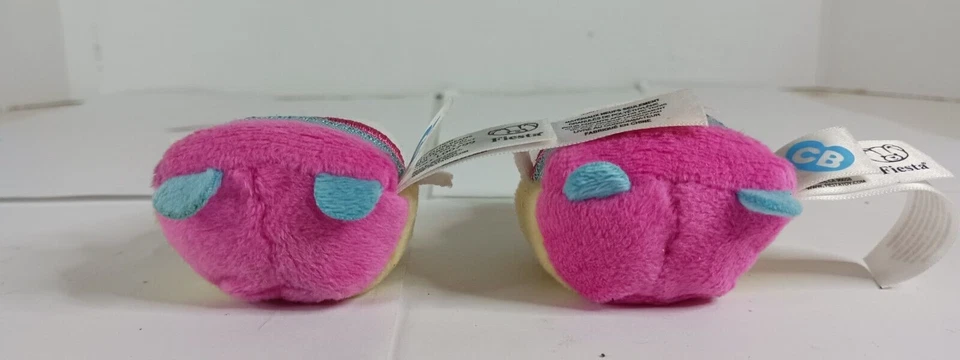 Chuck E Cheese Cutie Beans Glitters Fiesta Lot Of 2 Helen Henny 2.5" Series 2 - Image 3 of 4