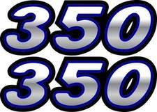 Blue Warrior Raptor Wolverine 350 Decals Stickers 4x4 Custom atv quad graphics