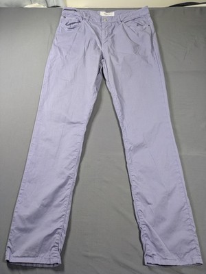 Teleria Zed Pants Mens 36x34 Purple Chino Stretch Indigozed Made Italy Cobra 19A