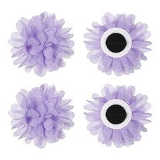 Dog Collar Flowers Pet Flower Charms Soft Chiffon Cat Bow Tie Grooming Set