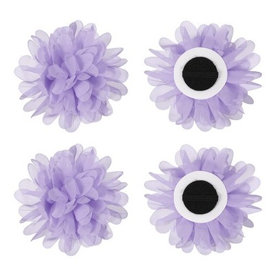 Dog Collar Flowers Pet Flower Charms Soft Chiffon Cat Bow Tie Grooming Set