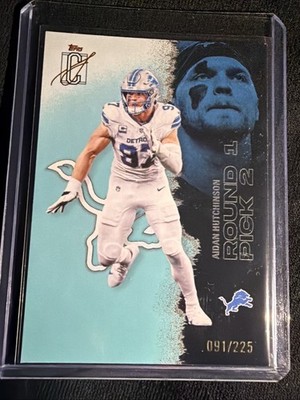 2025 Topps Signature Class Aiden Hutchinson Teal 091/225