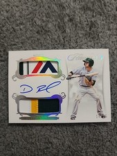 Dustin Fowler 2018 Panini Flawless Autograph DualLogo Tag Patch #14/25