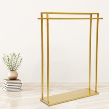 Gold Metal Clothing Display Rack &lrm;floor Standing Clothes Rack For Clothing Store