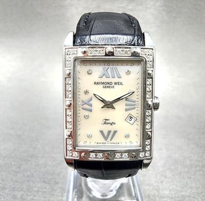 Raymond Weil  Tango Women's Diamond Watch in Excellent Condition MOP Dial