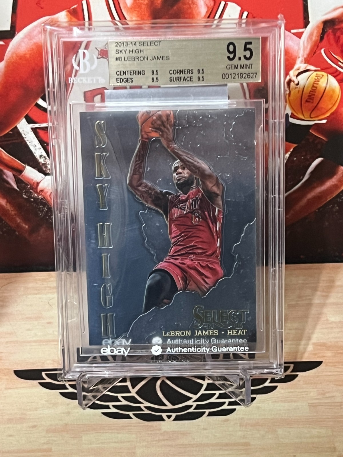 2013-14 Panini Select Sky High #8 LeBron James BGS 9.5 Gem Mint view 5