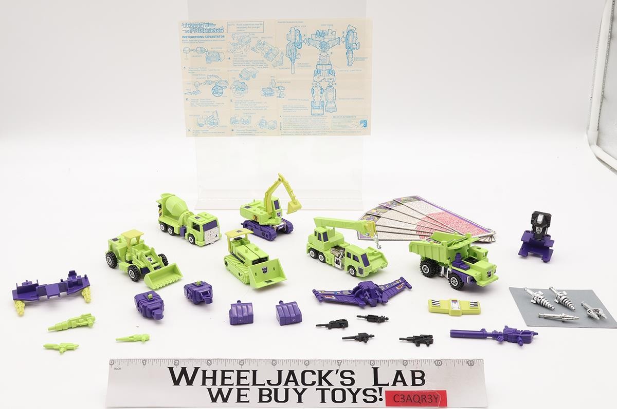 Devastator 100% Complete Vintage 1985 G1 Transformers Hasbro Action Figure