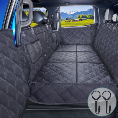 XL Dog Back Seat Extender Truck, F150 F250 F350 Hard Bottom