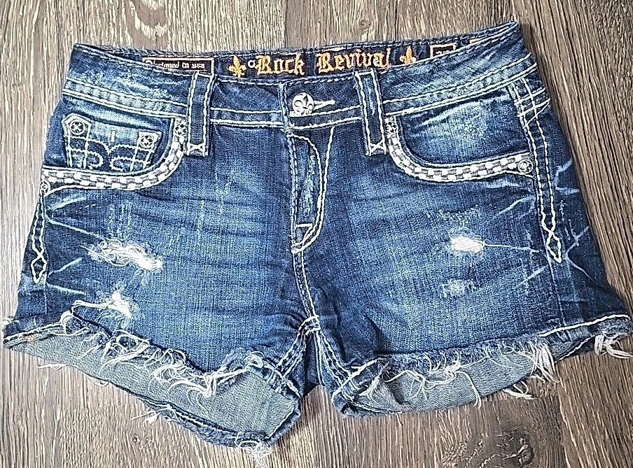 Size 28 Rock Revival Venus Womens Shorts image 4