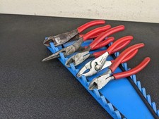 Bq228 Snap-on 5 Piece Red Slip Joint Cutters Needle Nose Pliers Set Bq228 Snap-on 5 Piece Red Slip Joint Cutters Needle Nose Pliers Set
