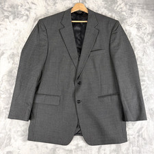 Joseph A Bank Sport Coat Blazer Jacket Mens 44R Gray 100 Wool Business