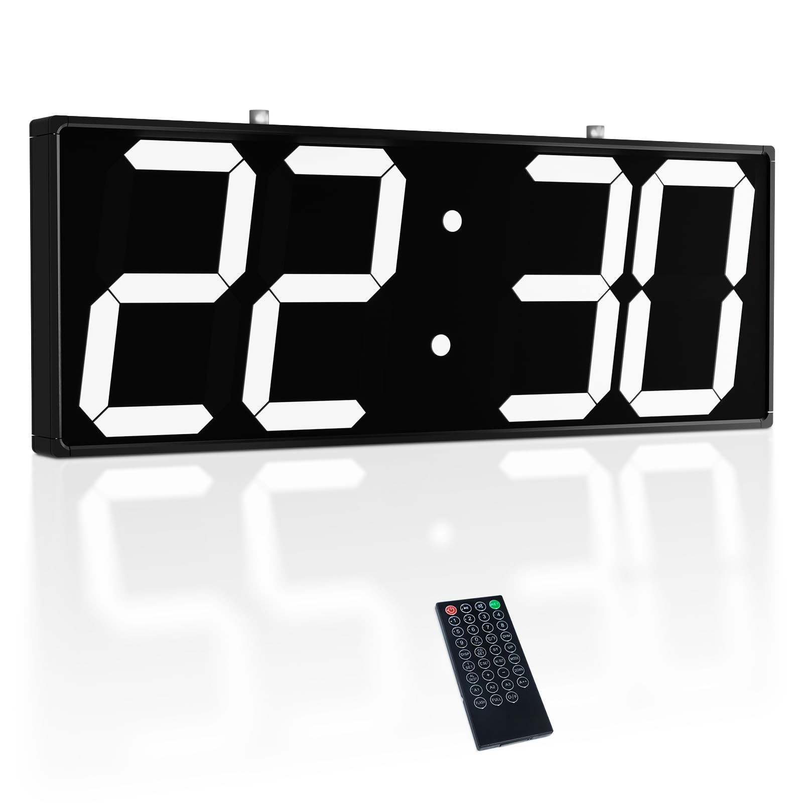 CHKOSDA Digital Wall Clock with Double Sided Display, Large Digital Clock wit...