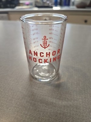 Vintage Anchor Hocking 5 Oz Measuring Glass Has Ozs And ML Measurements
