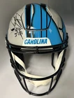 Steve Smith Autographed Panthers Custom "Ripped" Authentic Helmet Radtke