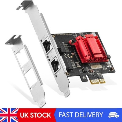 2 Port Gigabit PCIe Netzwerkadapter, Intel 82575/82576 Controller 1000/100Mbps