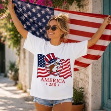 America 250 Shirt,Patriotic Uncle Sam Eagle Tee,USA Semiquincentennial T-Shirt,