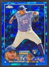 2023 Topps Baseball Chrome Sapphire Max Castillo #251 RC Kansas City Royals