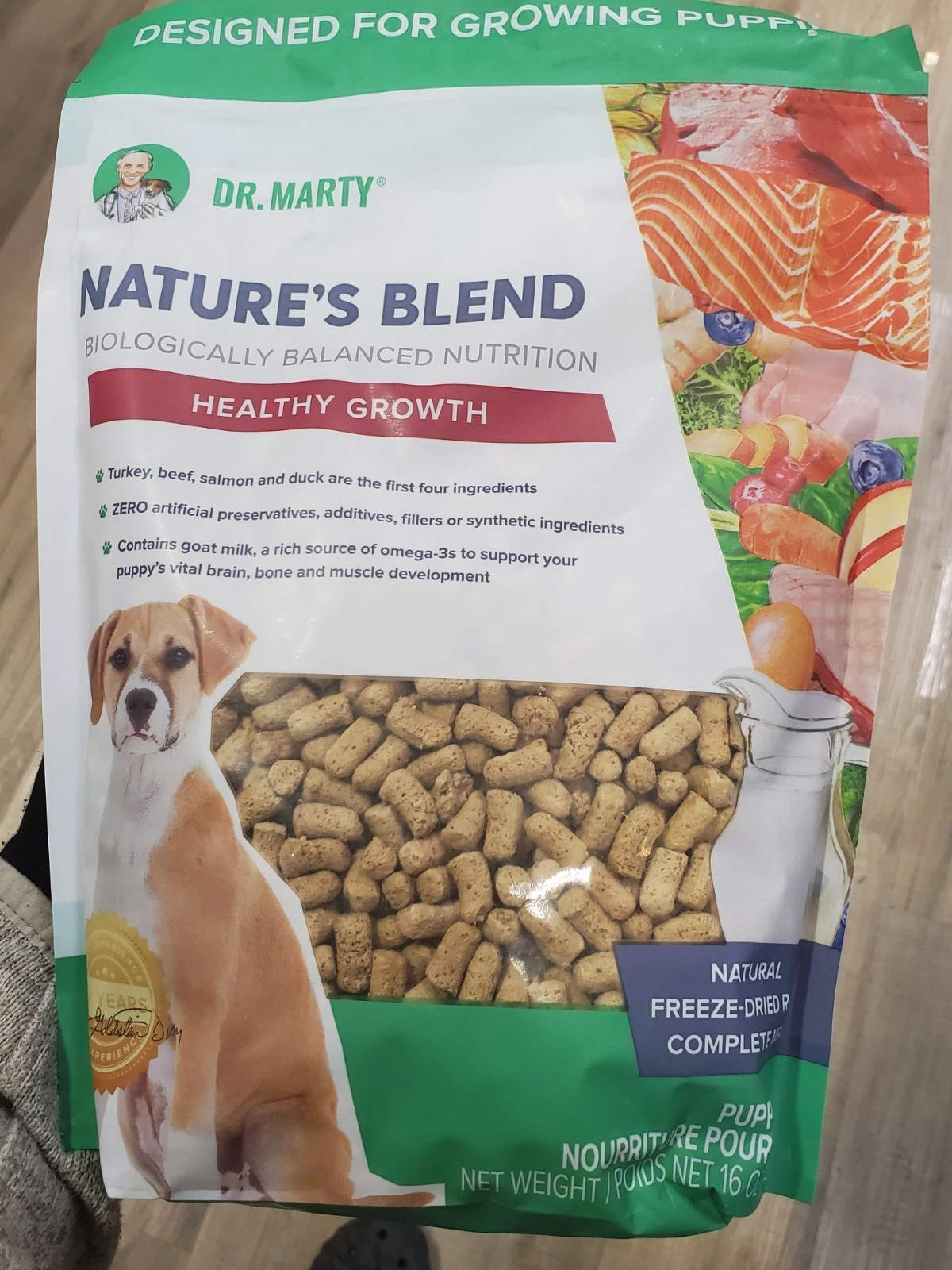 Dr. Marty Healthy Growth Freeze-Dried dog food for Puppies - 16oz