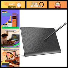 6x4 Inch Drawing Tablet, 16384 Levels Pressure Sensitivity, Battery-Free Stylus