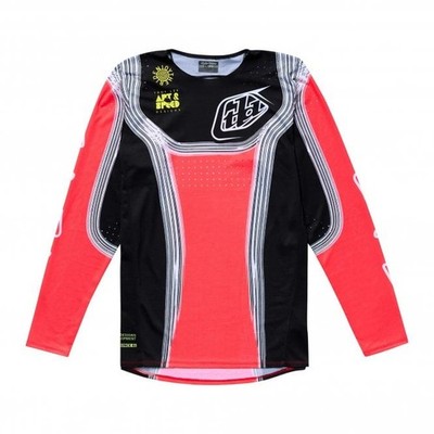 Troy Lee (FA25) MX Trikot - SE Pro STRIPES Infrarot/Schwarz/Weiß