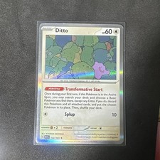POKEMON DITTO #132/165 RARE HOLOFOIL NM CARD SCARLET & VIOLET 151