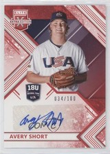 2018 Elite Extra Edition 18U National Team Signatures Red Avery Short Auto a3i