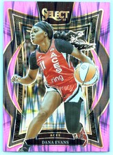2025 Prizm Dana Evans 1 Pink Flash Prizms Las Vegas Aces
