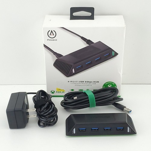 PowerA UNHBACSS 4-Port USB 5Gbps Hub Extension Cord Charger For Xbox One & X|S